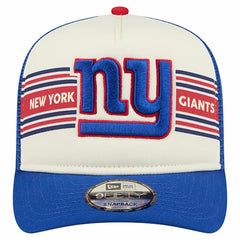 New York Giants Youth Banner 9FIFTY A-Frame Adjustable Trucker Hat | NFL US
