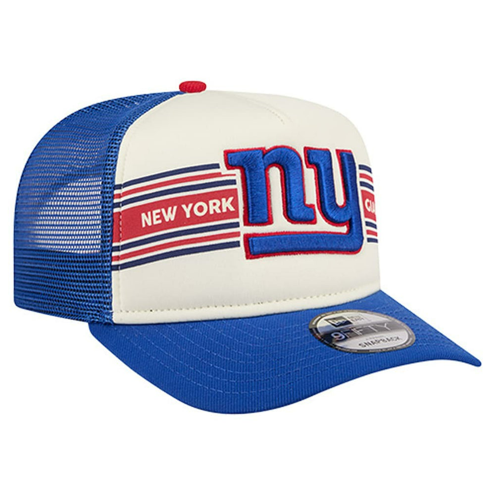 New York Giants Youth Banner 9FIFTY A-Frame Adjustable Trucker Hat | NFL US