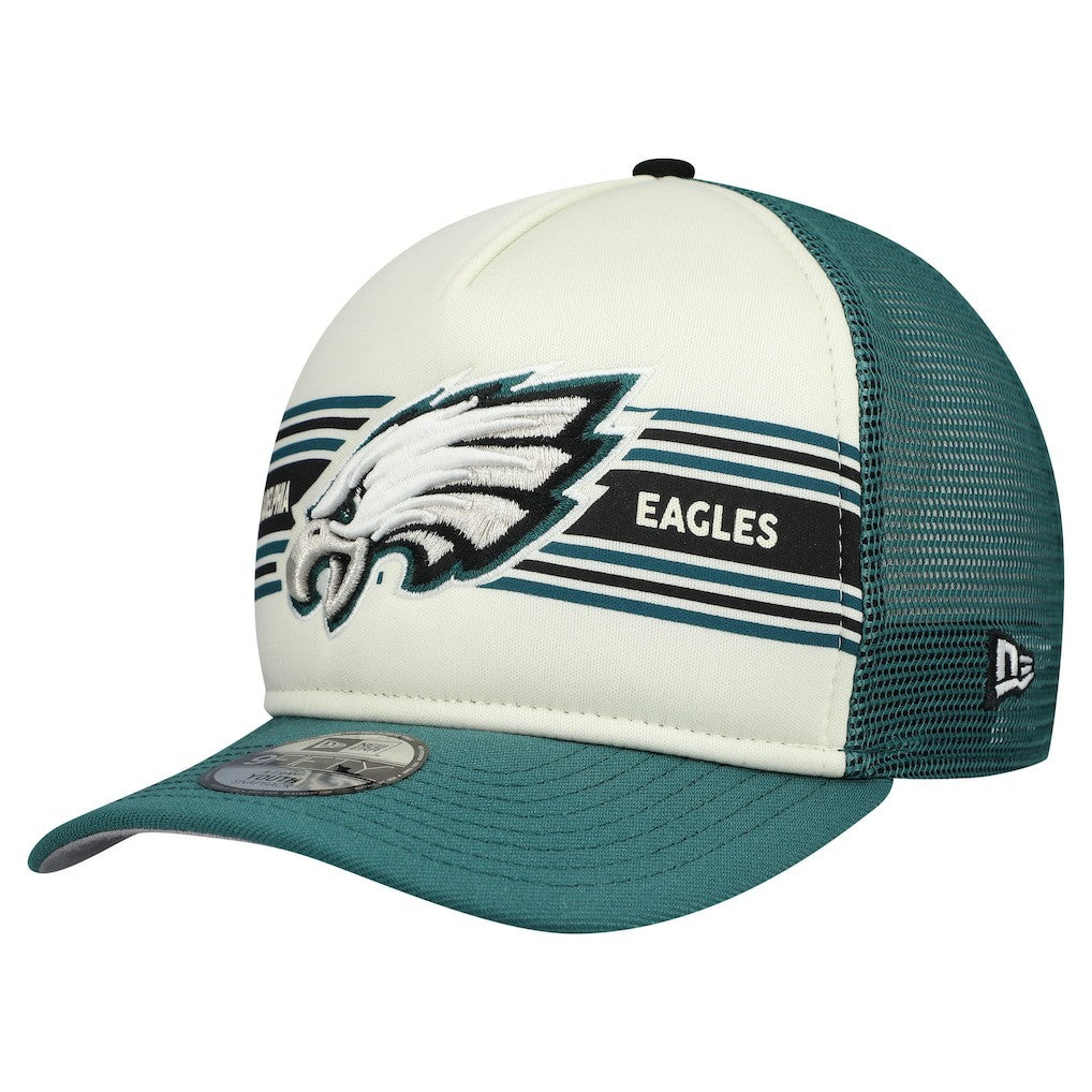 Philadelphia Eagles Youth Banner 9FIFTY A-Frame Adjustable Trucker Hat | NFL Near me