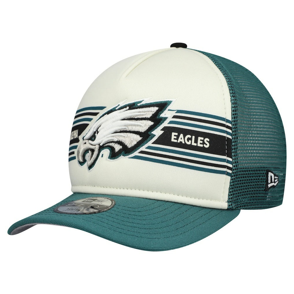 Philadelphia Eagles Youth Banner 9FIFTY A-Frame Adjustable Trucker Hat | NFL Near me