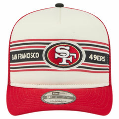 San Francisco 49ers Youth Banner 9FIFTY A-Frame Adjustable Trucker Hat | NFL Discount