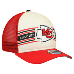 Kansas City Chiefs Youth Banner 9FIFTY A-Frame Adjustable Trucker Hat | NFL Sale