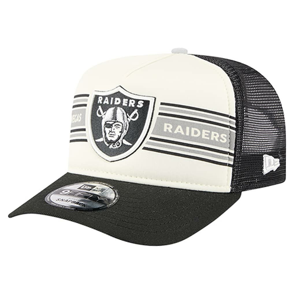 Las Vegas Raiders Youth Banner 9FIFTY A-Frame Adjustable Trucker Hat | NFL New