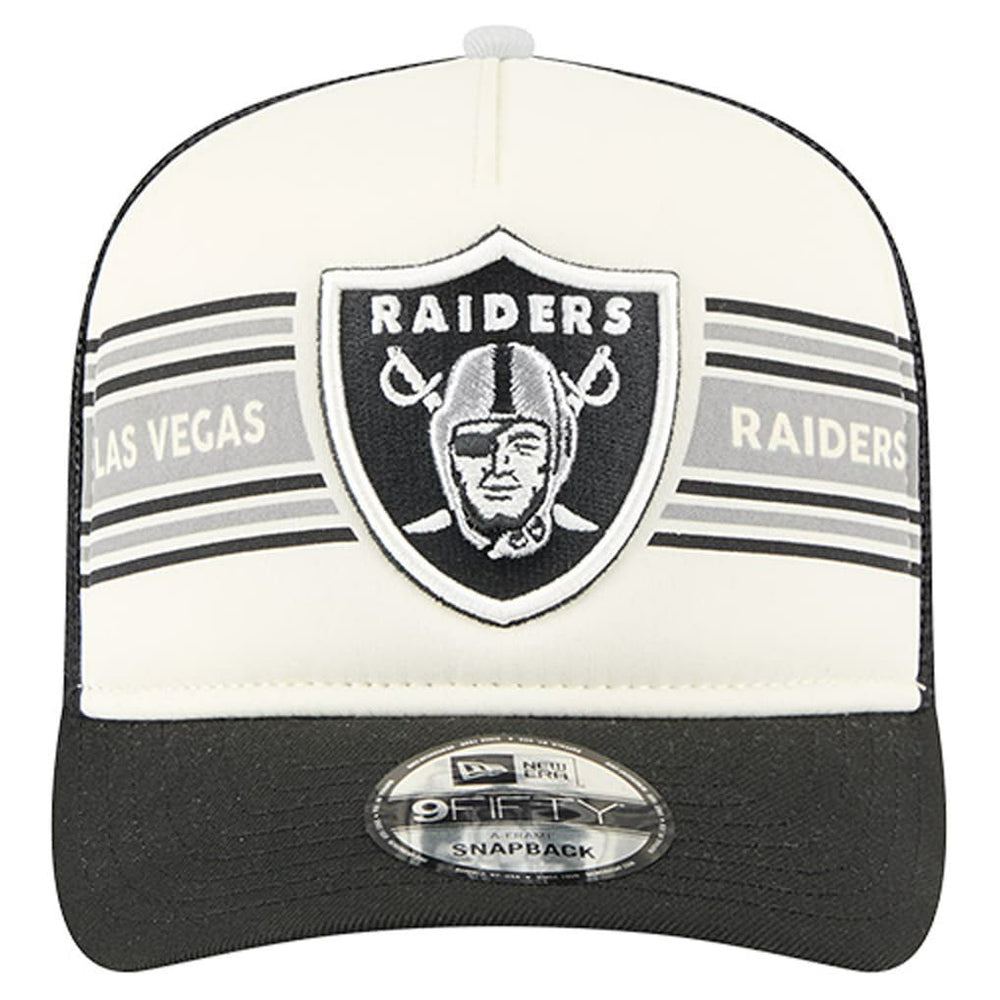 Las Vegas Raiders Youth Banner 9FIFTY A-Frame Adjustable Trucker Hat | NFL New