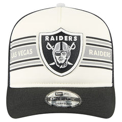 Las Vegas Raiders Youth Banner 9FIFTY A-Frame Adjustable Trucker Hat | NFL New