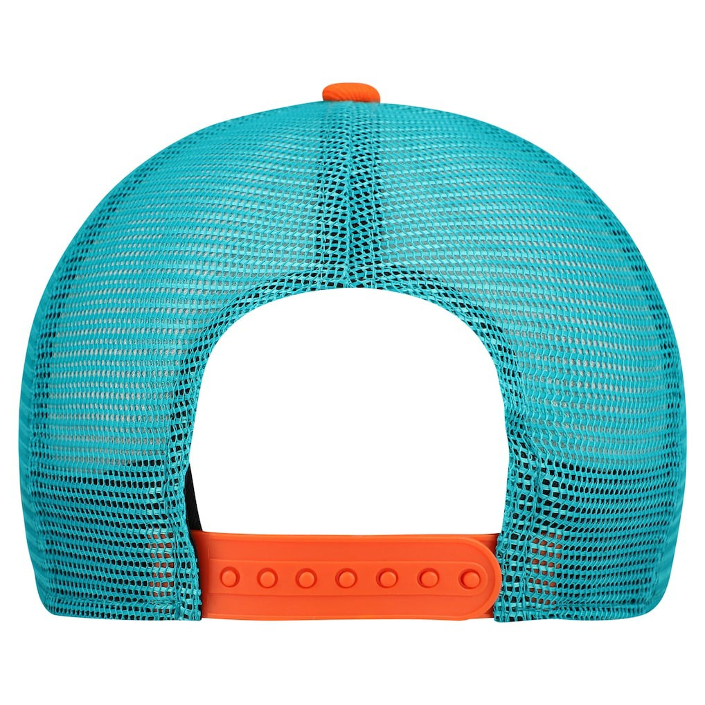 Miami Dolphins Youth Banner 9FIFTY A-Frame Adjustable Trucker Hat | NFL Outlet
