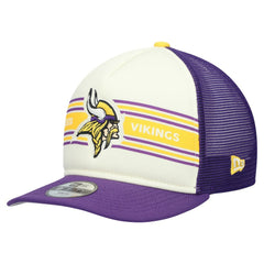 Minnesota Vikings Youth Banner 9FIFTY A-Frame Adjustable Trucker Hat | NFL Discount
