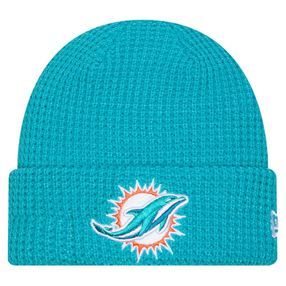 Miami Dolphins Youth Waffle Cuffed Knit Hat | NFL US