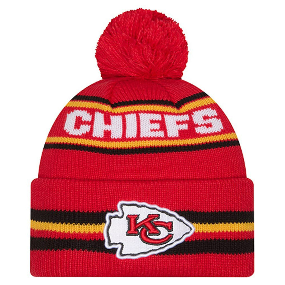 Kansas City Chiefs Youth Classic Cuffed Knit Hat with Pom | NFL New