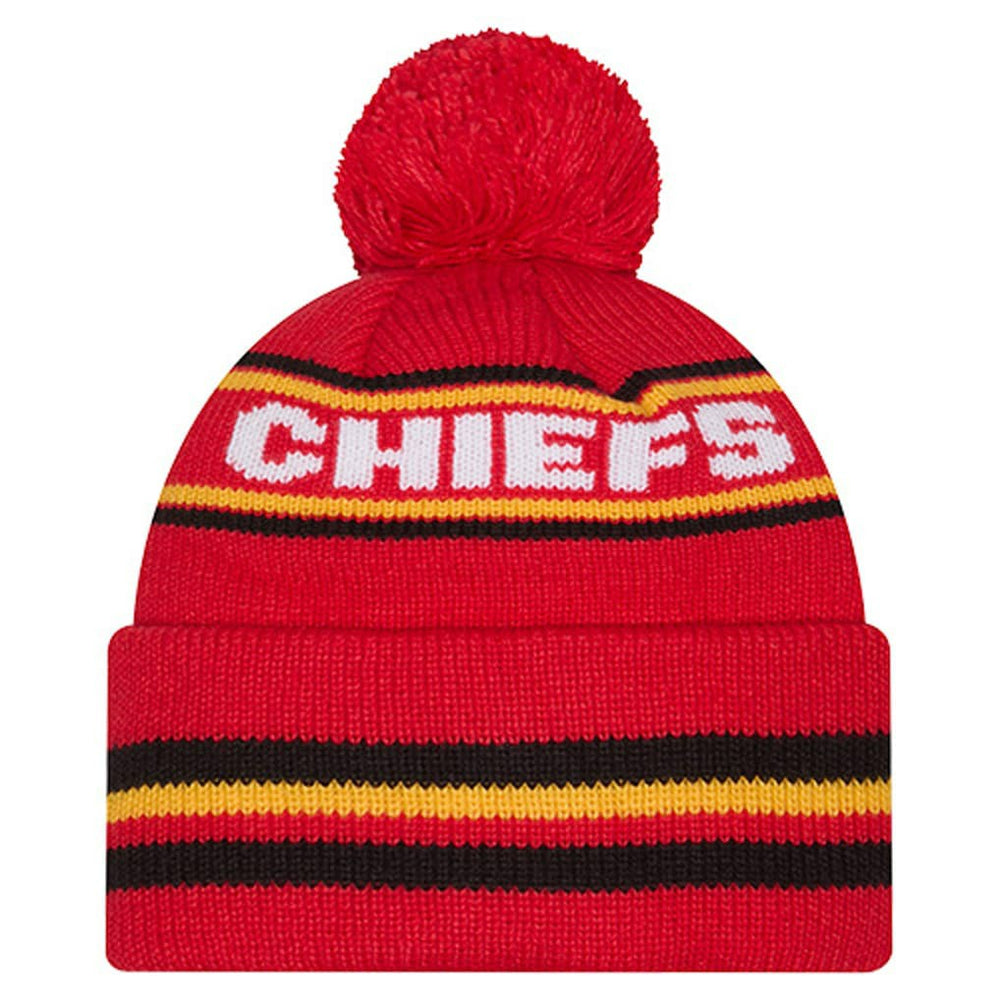 Kansas City Chiefs Youth Classic Cuffed Knit Hat with Pom | NFL New