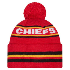 Kansas City Chiefs Youth Classic Cuffed Knit Hat with Pom | NFL New
