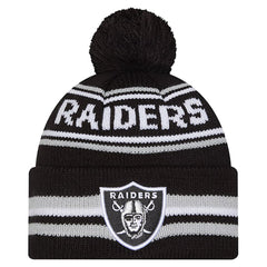 Las Vegas Raiders Youth Classic Cuffed Knit Hat with Pom | NFL Near me