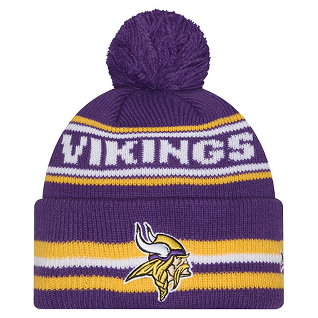 Minnesota Vikings Youth Classic Cuffed Knit Hat with Pom | NFL Sale
