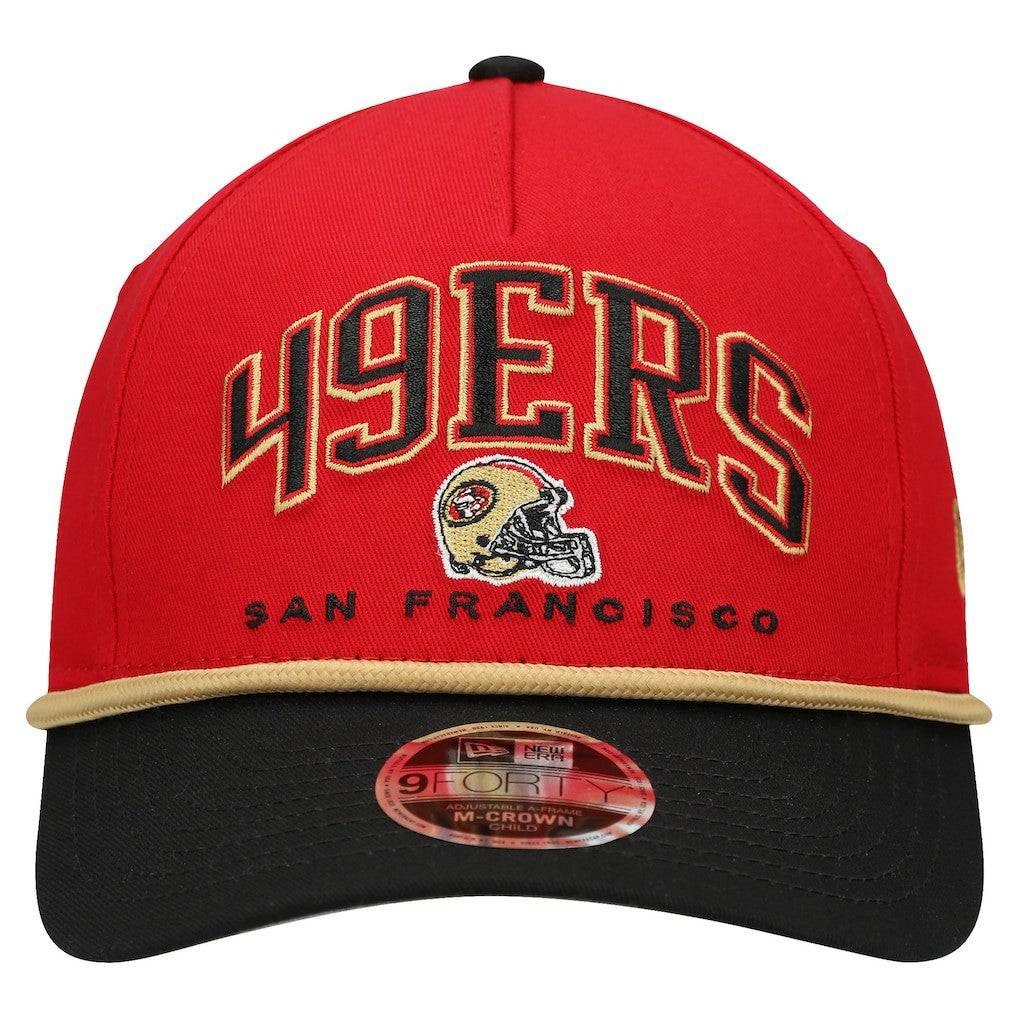 San Francisco 49ers Preschool Arch COOLERA 9FORTY A-Frame M-Crown Adjustable Hat | NFL Outlet