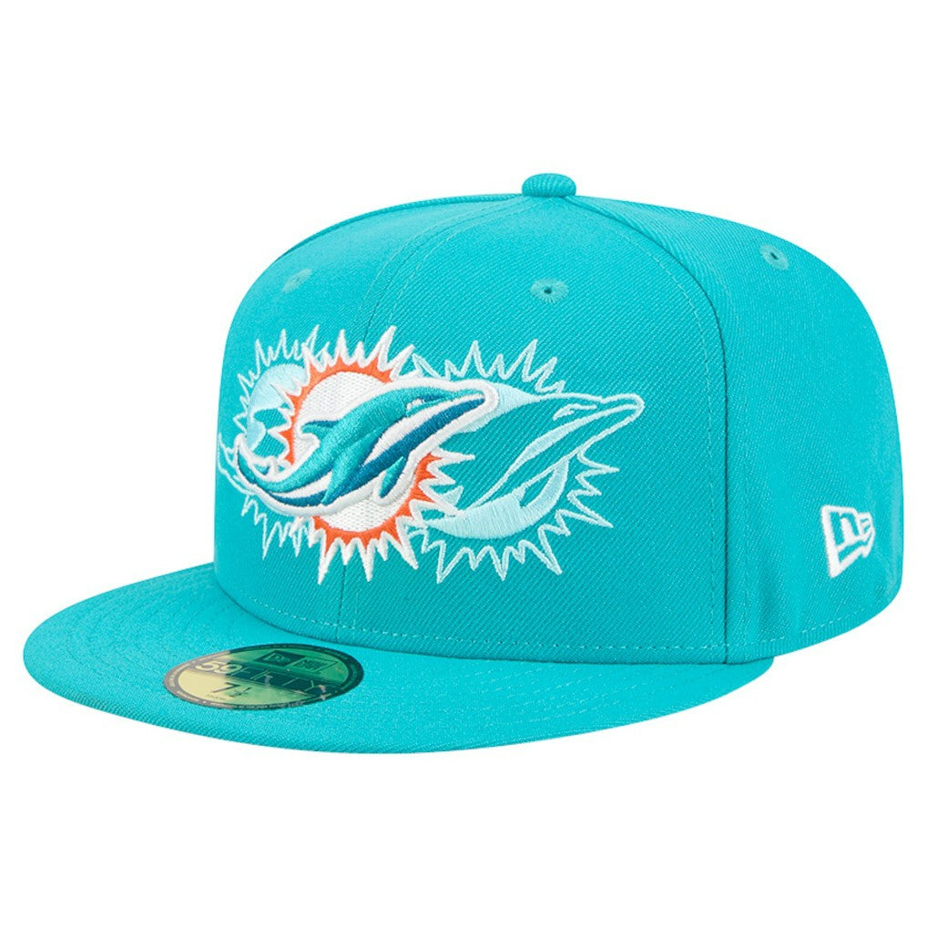 Miami Dolphins Tri-Hit 59FIFTY Fitted Hat | NFL Outlet