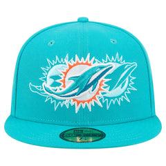 Miami Dolphins Tri-Hit 59FIFTY Fitted Hat | NFL Outlet