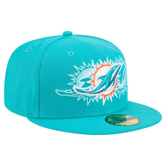 Miami Dolphins Tri-Hit 59FIFTY Fitted Hat | NFL Outlet