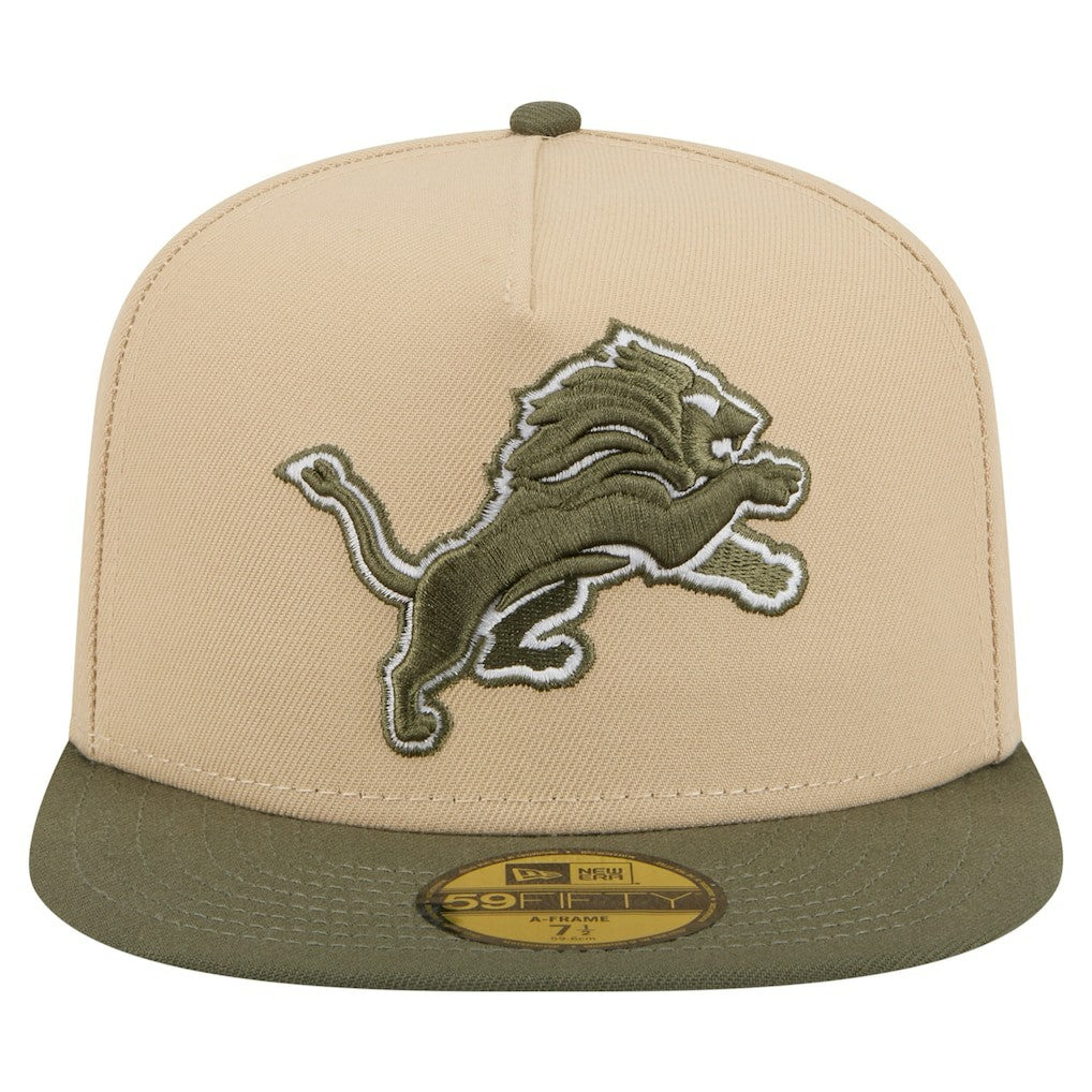 Detroit Lions Color Pack A-Frame 59FIFTY Fitted Hat | NFL New