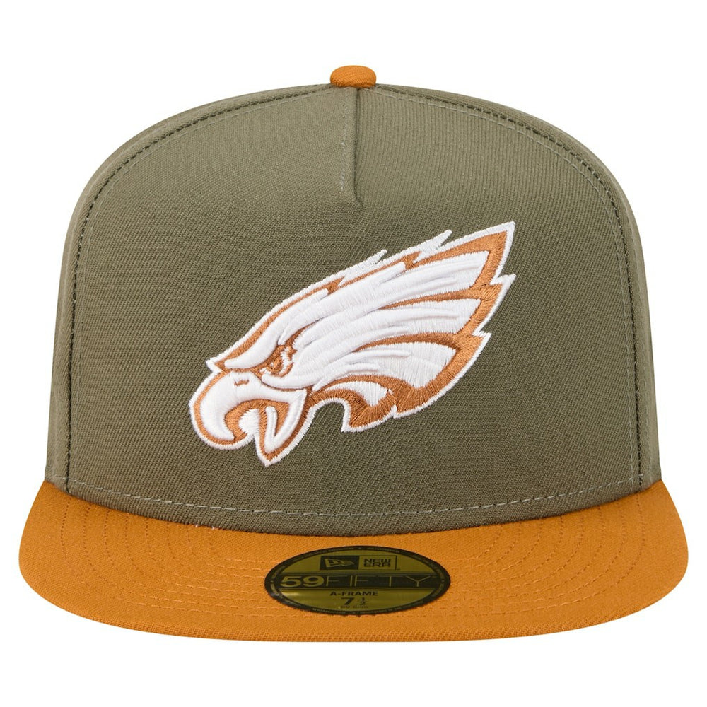 Philadelphia Eagles Color Pack A-Frame 59FIFTY Fitted Hat | NFL New
