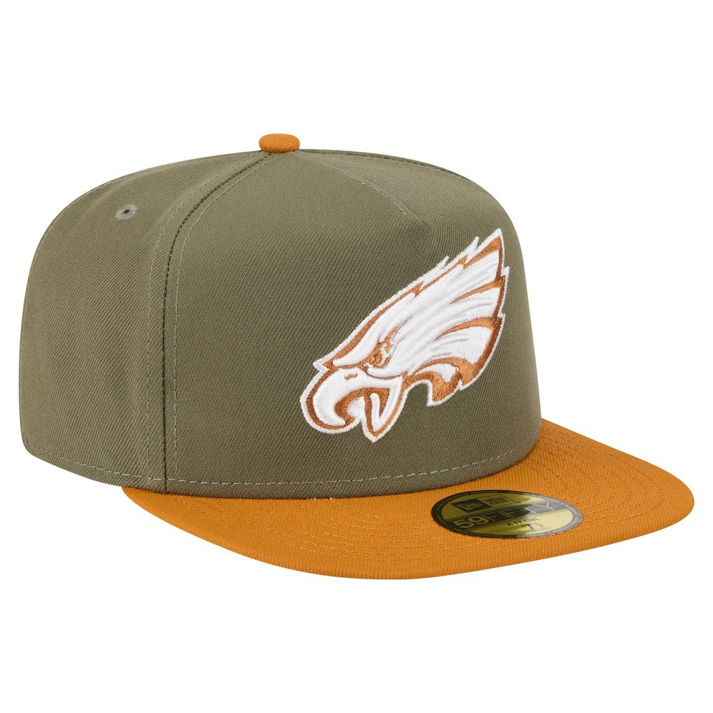 Philadelphia Eagles Color Pack A-Frame 59FIFTY Fitted Hat | NFL New