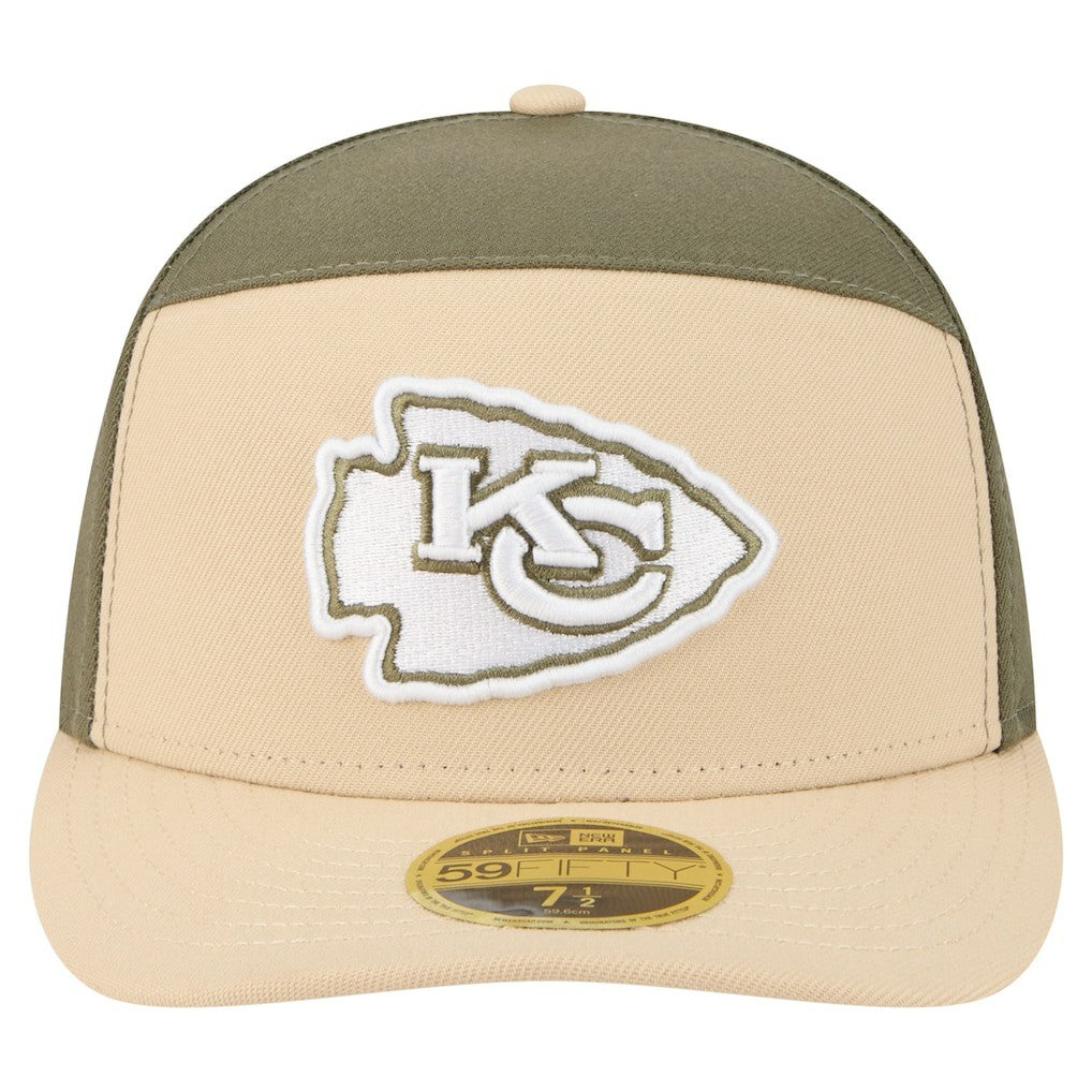Kansas City Chiefs Two-Tone Color Pack Split Panel 59FIFTY Fitted Hat | NFL Online
