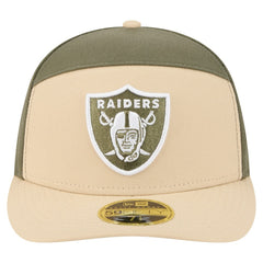 Las Vegas Raiders Two-Tone Color Pack Split Panel 59FIFTY Fitted Hat | NFL New