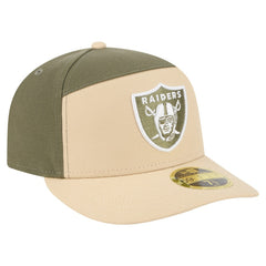 Las Vegas Raiders Two-Tone Color Pack Split Panel 59FIFTY Fitted Hat | NFL New