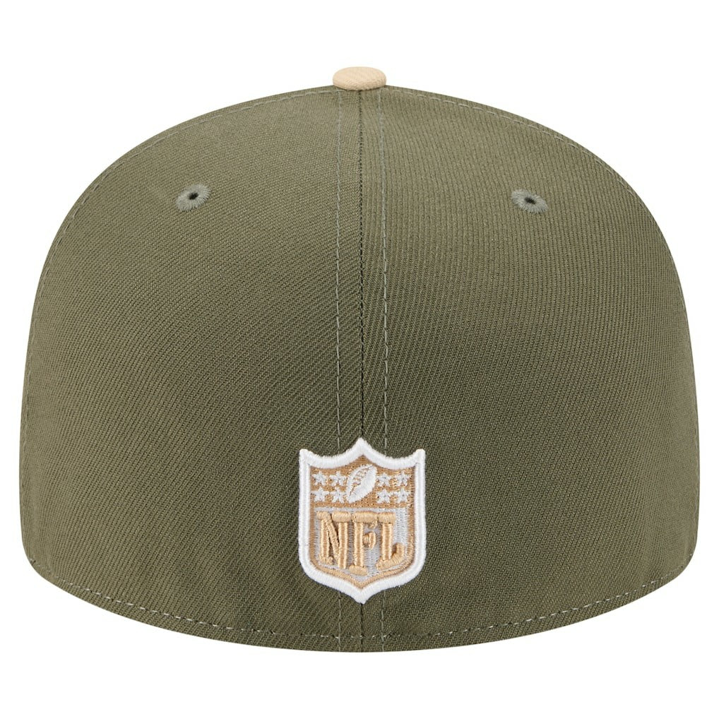 Las Vegas Raiders Two-Tone Color Pack Split Panel 59FIFTY Fitted Hat | NFL New