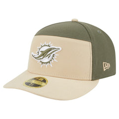 Miami Dolphins Two-Tone Color Pack Split Panel 59FIFTY Fitted Hat | NFL Hot