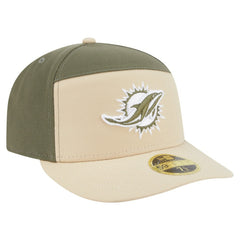 Miami Dolphins Two-Tone Color Pack Split Panel 59FIFTY Fitted Hat | NFL Hot