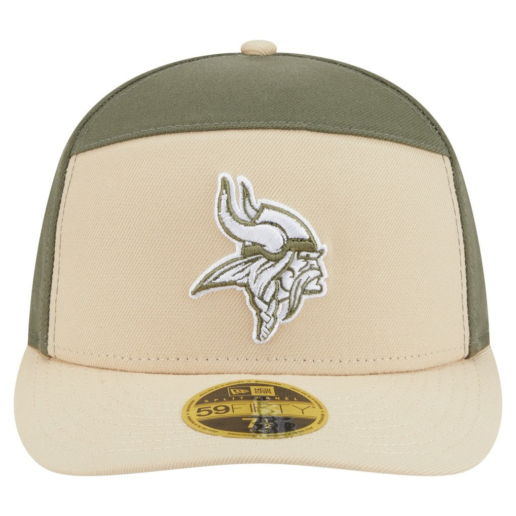 Minnesota Vikings Two-Tone Color Pack Split Panel 59FIFTY Fitted Hat | NFL US