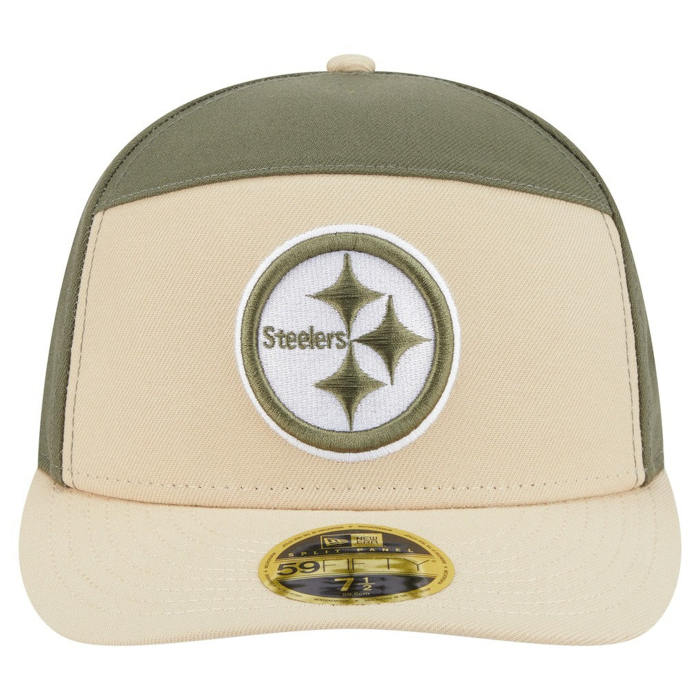 Pittsburgh Steelers Two-Tone Color Pack Split Panel 59FIFTY Fitted Hat | NFL Near me