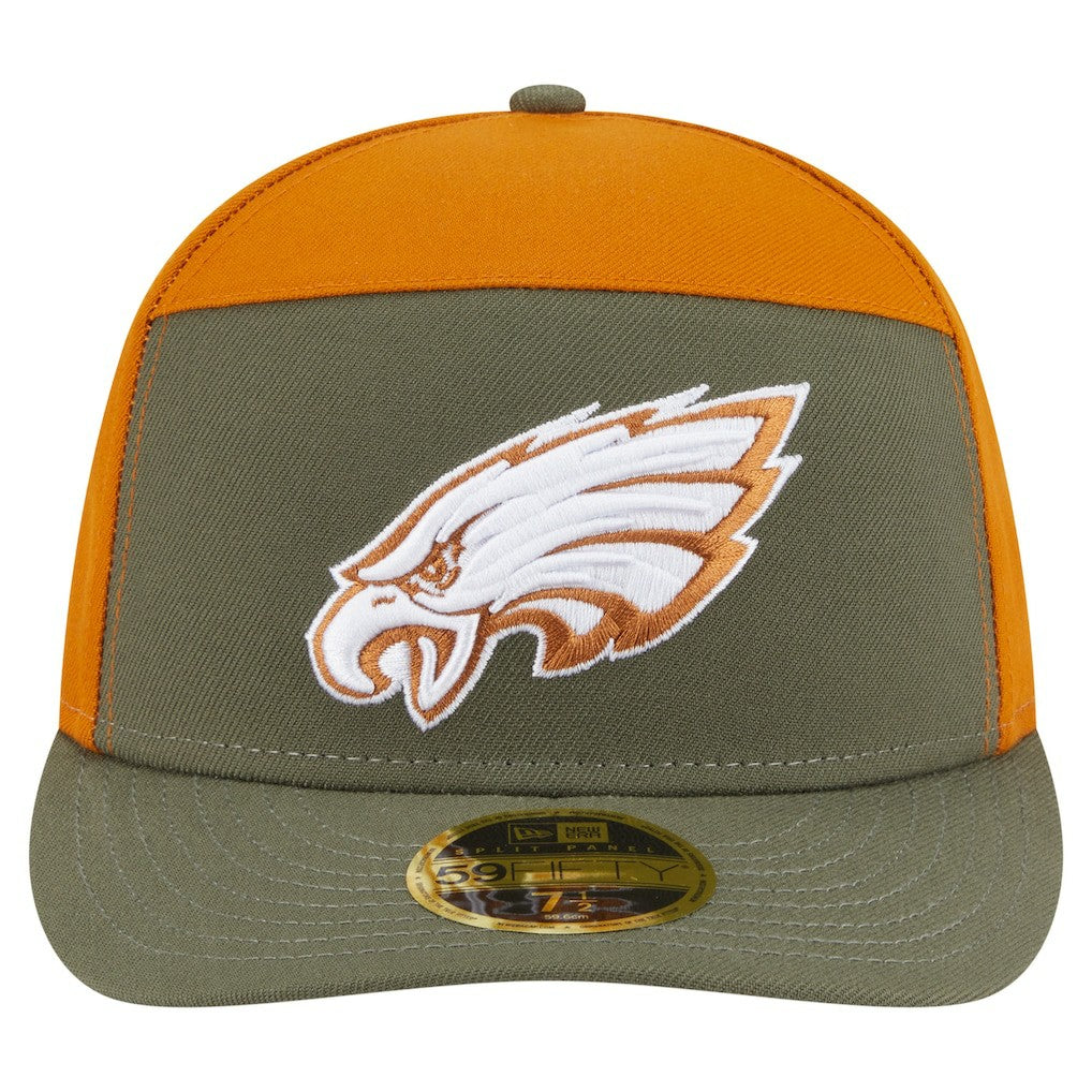 Philadelphia Eagles Two-Tone Color Pack Split Panel 59FIFTY Fitted Hat | NFL Discount