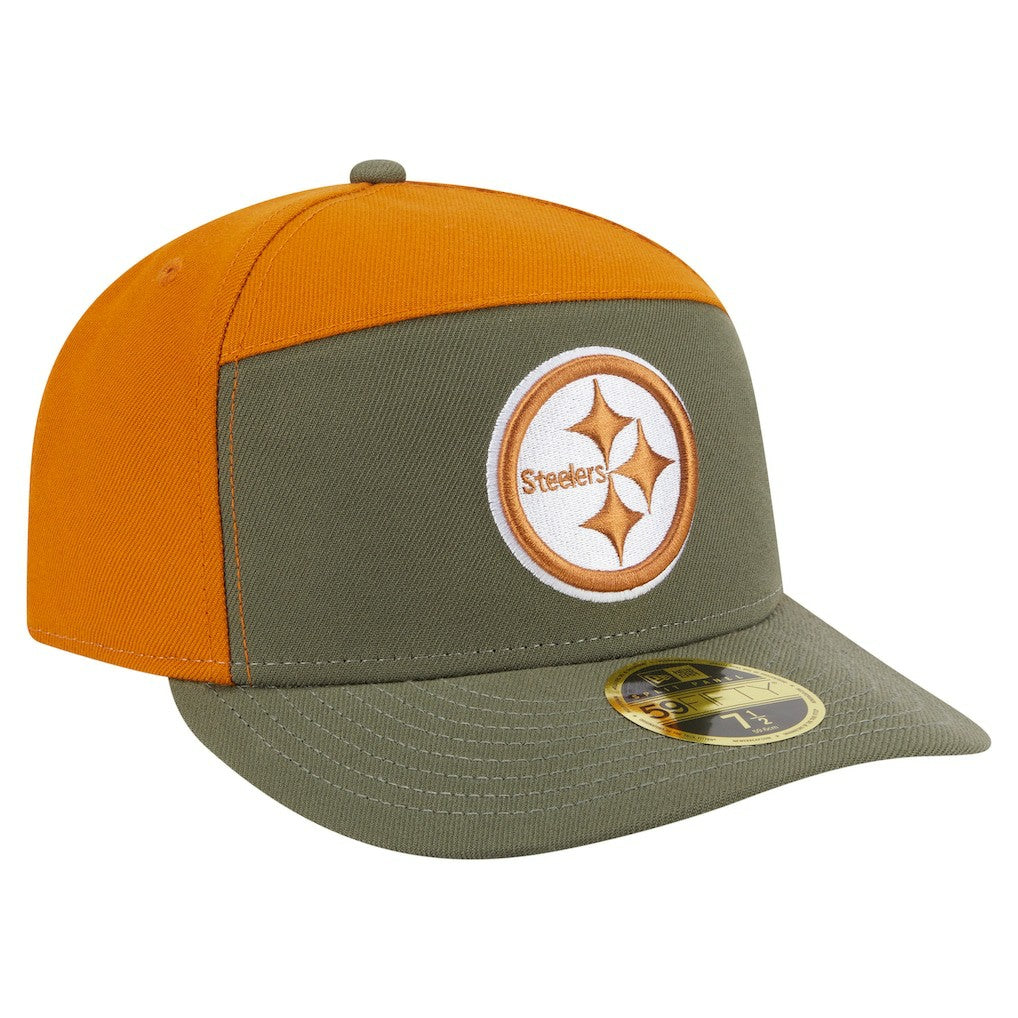 Pittsburgh Steelers Two-Tone Color Pack Split Panel 59FIFTY Fitted Hat | NFL Hot