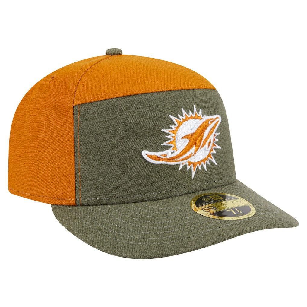 Miami Dolphins Two-Tone Color Pack Split Panel 59FIFTY Fitted Hat | NFL Near me