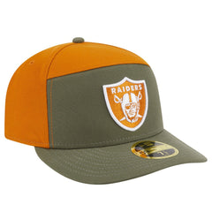 Las Vegas Raiders Two-Tone Color Pack Split Panel 59FIFTY Fitted Hat | NFL New