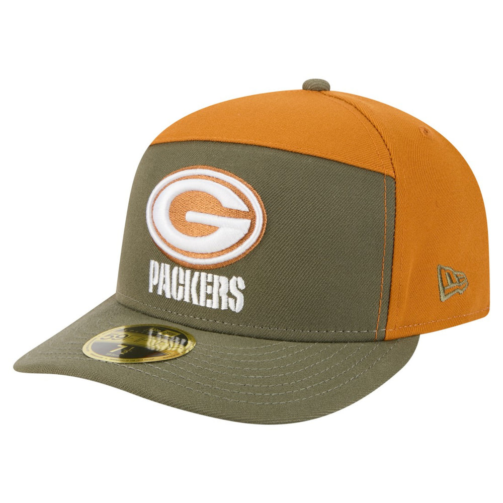 Green Bay Packers Two-Tone Color Pack Split Panel 59FIFTY Fitted Hat | NFL On sale
