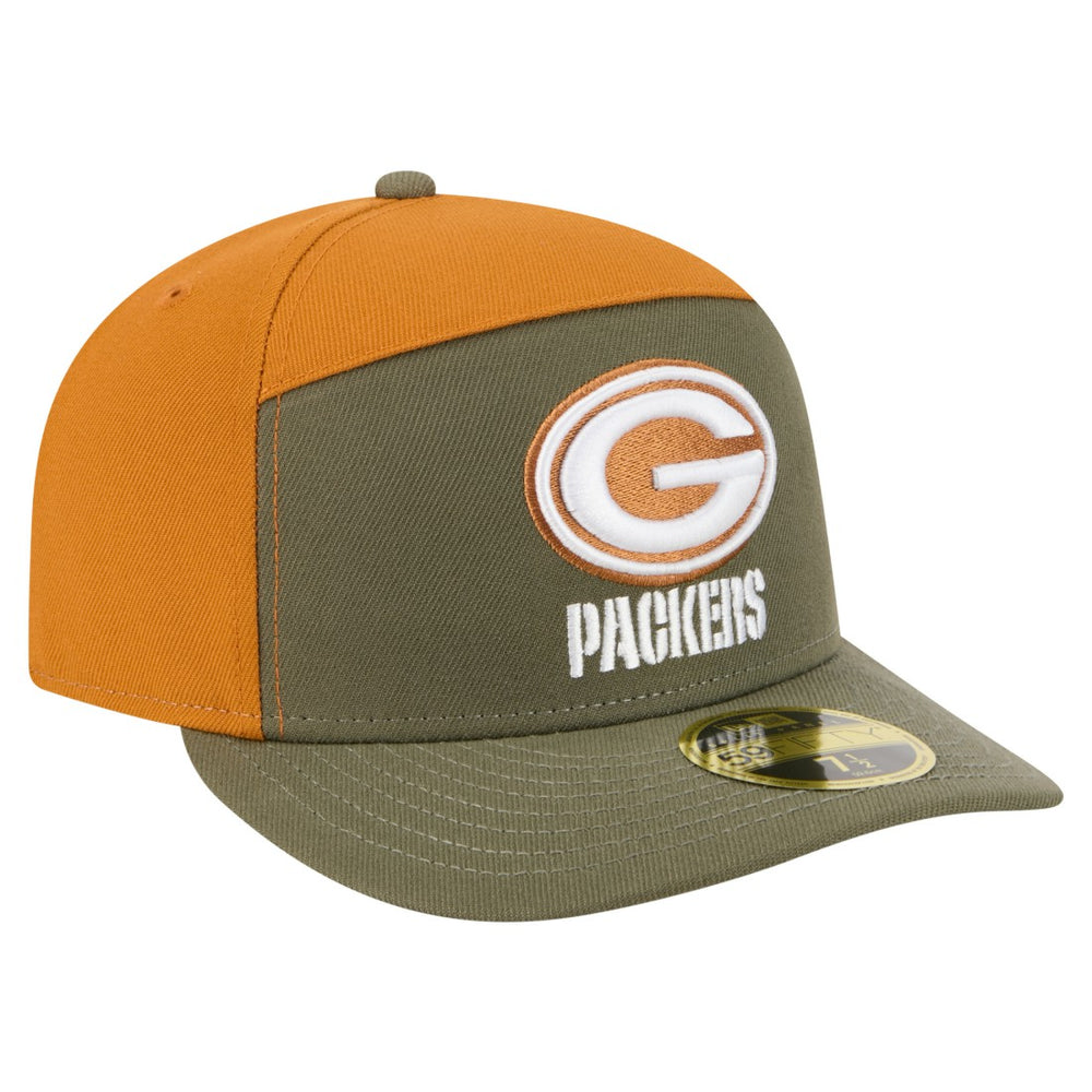 Green Bay Packers Two-Tone Color Pack Split Panel 59FIFTY Fitted Hat | NFL On sale