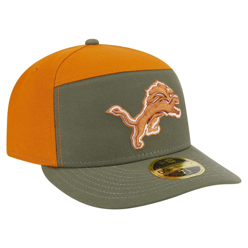 Detroit Lions Two-Tone Color Pack Split Panel 59FIFTY Fitted Hat | NFL Sale