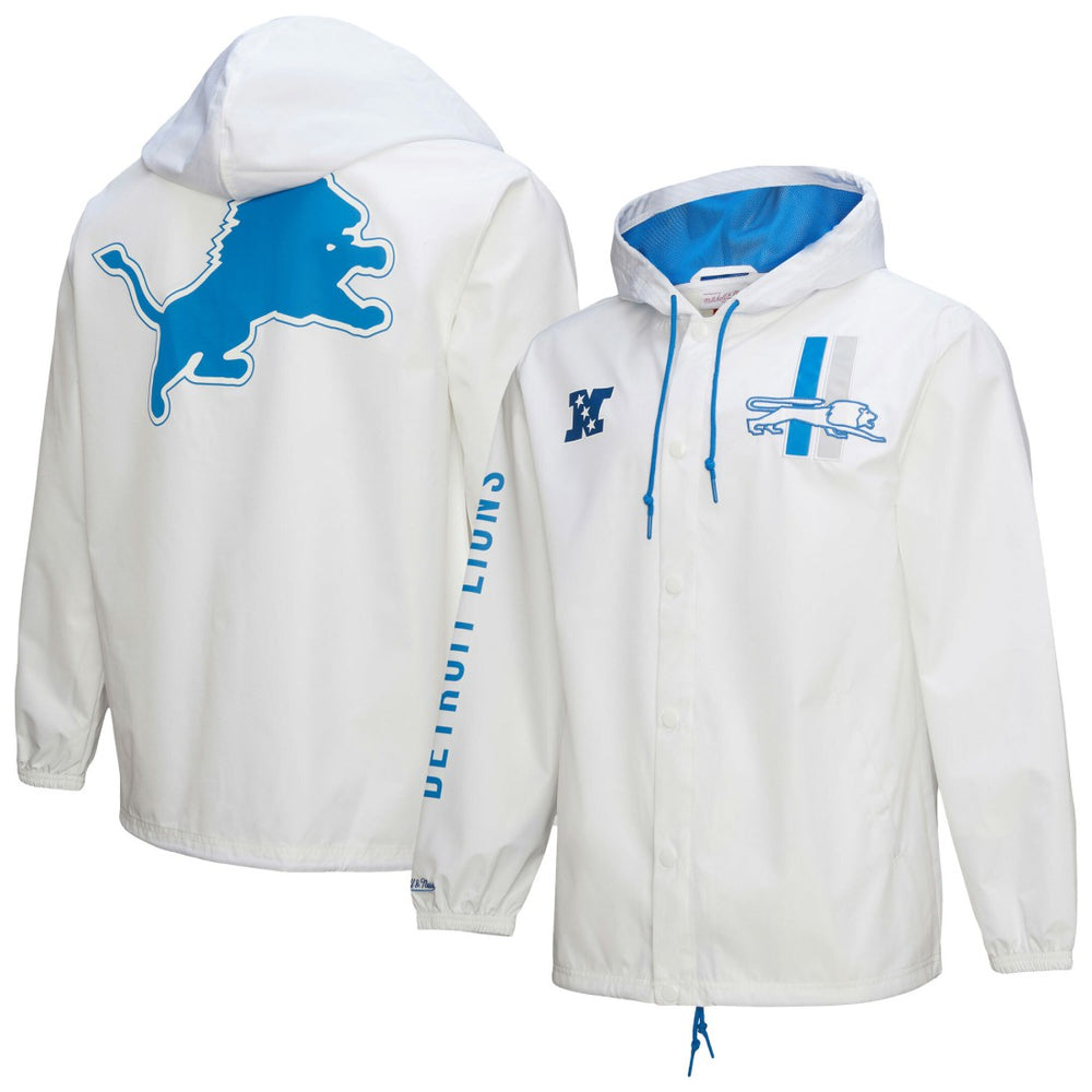 Detroit Lions Vintage Logo Coaches Full-Snap Hoodie Jacket | NFL US