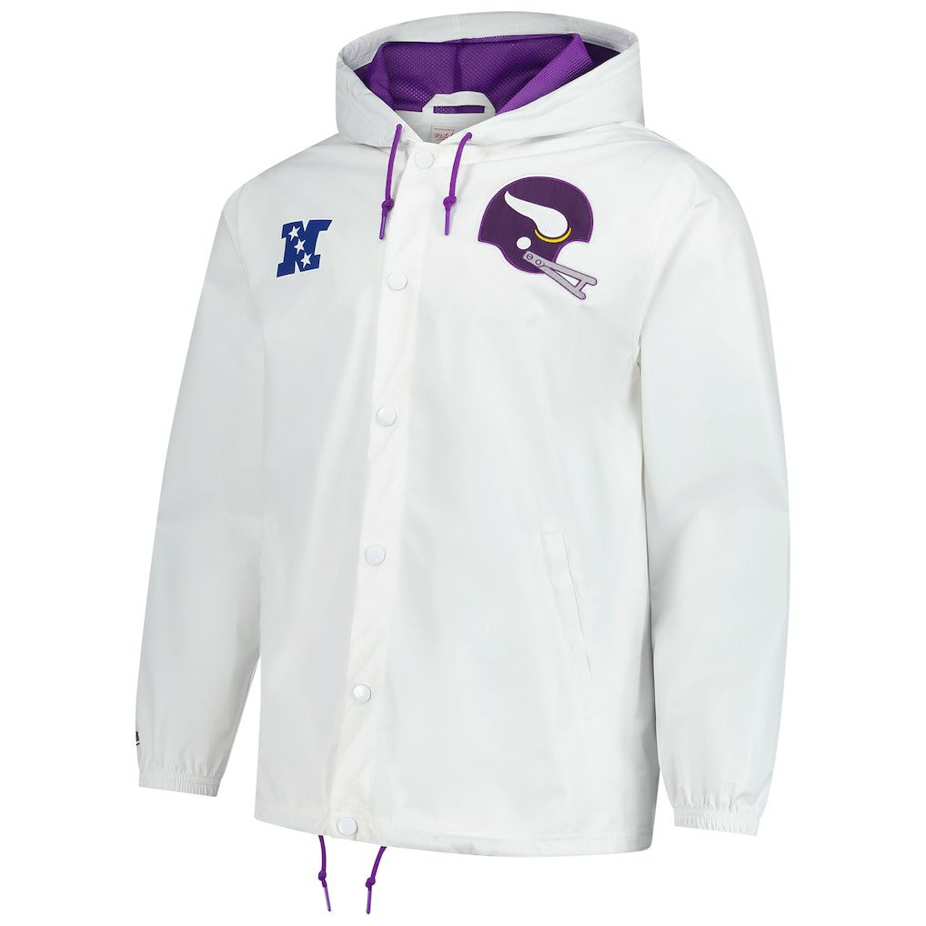 Minnesota Vikings Vintage Logo Coaches Full-Snap Hoodie Jacket | NFL US