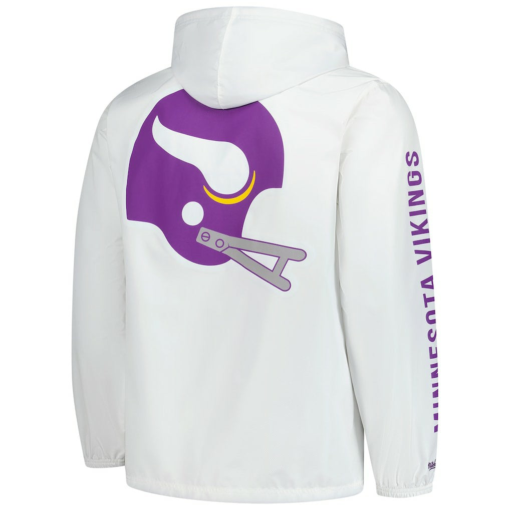 Minnesota Vikings Vintage Logo Coaches Full-Snap Hoodie Jacket | NFL US