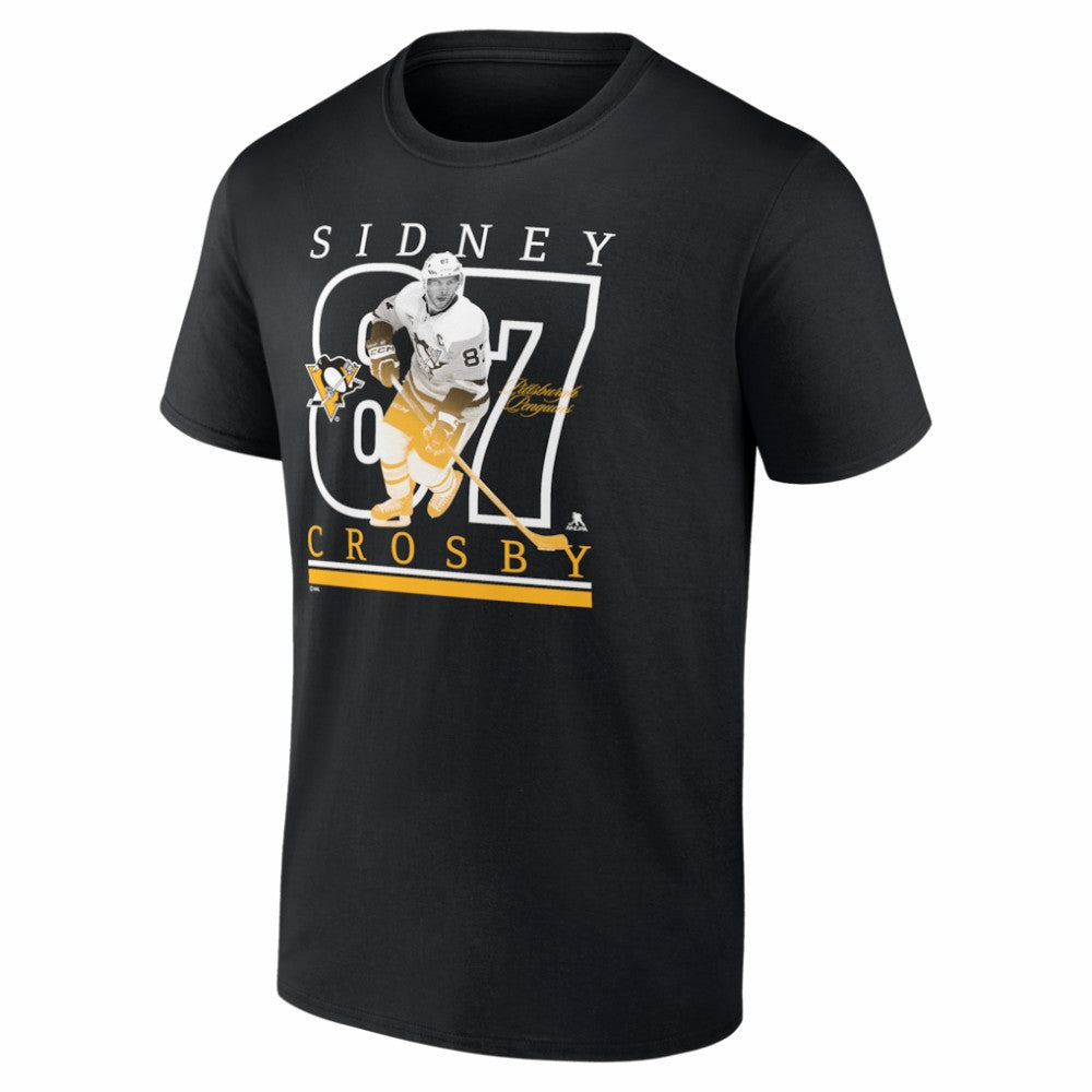 Sidney Crosby Pittsburgh Penguins Fanatics Authentic Stack Name & Number T-Shirt -  NHL T-shirts