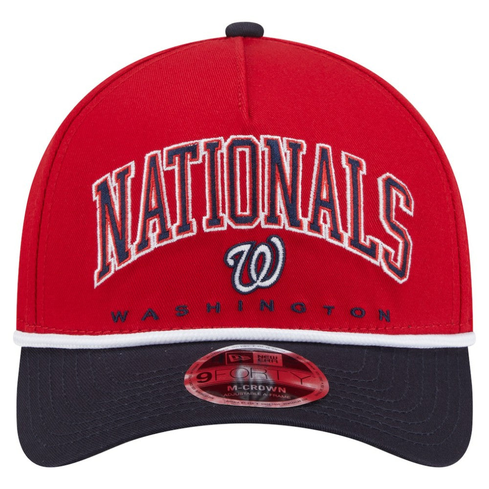 Washington Nationals New Era Arch 9FORTY A-Frame M-Crown Adjustable Hat - MLB Hats