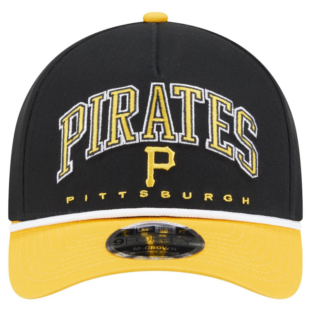 Pittsburgh Pirates New Era Arch 9FORTY A-Frame M-Crown Adjustable Hat - MLB Hats
