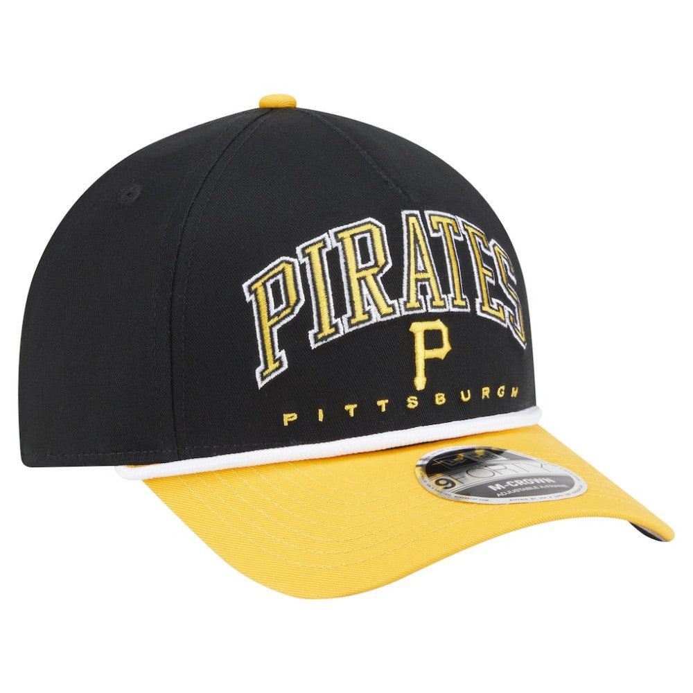 Pittsburgh Pirates New Era Arch 9FORTY A-Frame M-Crown Adjustable Hat - MLB Hats