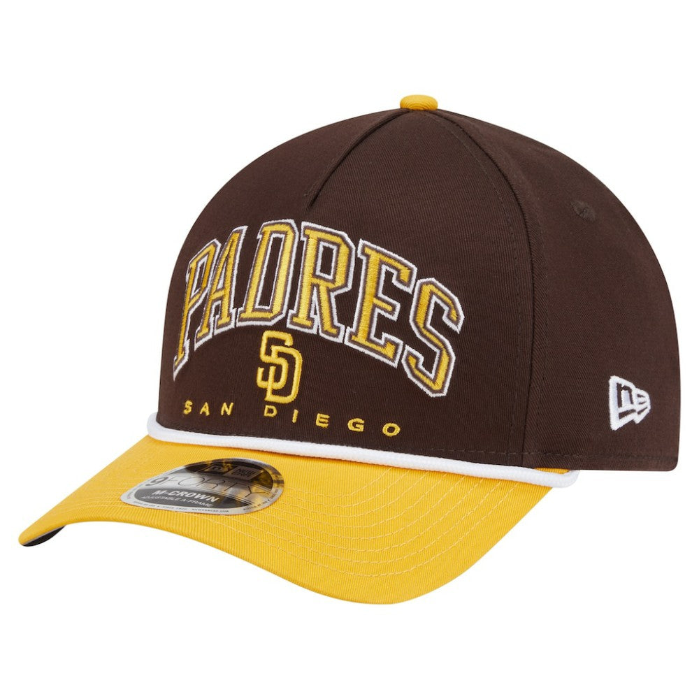 San Diego Padres New Era Arch 9FORTY A-Frame M-Crown Adjustable Hat - MLB Hats