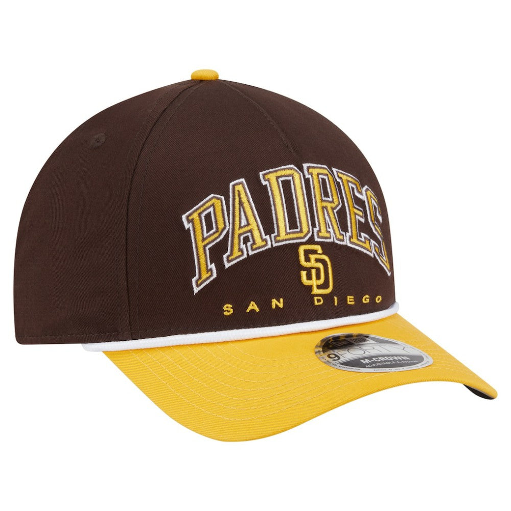 San Diego Padres New Era Arch 9FORTY A-Frame M-Crown Adjustable Hat - MLB Hats