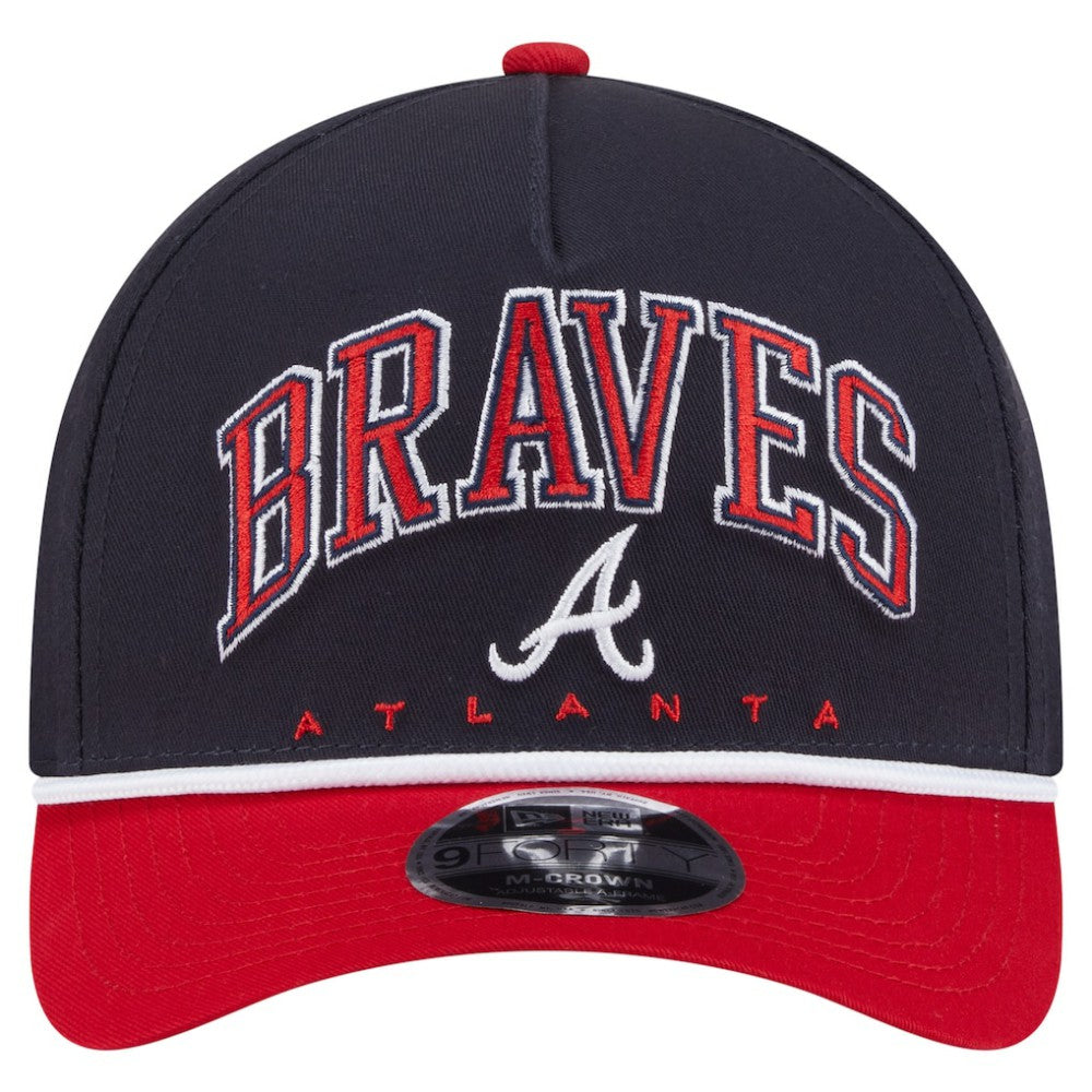 Atlanta Braves New Era Arch 9FORTY A-Frame M-Crown Adjustable Hat - MLB Hats