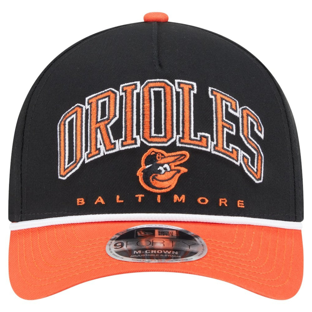 Baltimore Orioles New Era Arch 9FORTY A-Frame M-Crown Adjustable Hat - MLB Hats